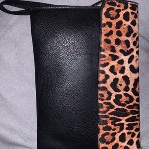 Leopard wristlet